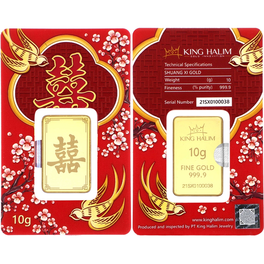 LOGAM MULIA EMAS KING HALIM 10GR - SHUANG XI