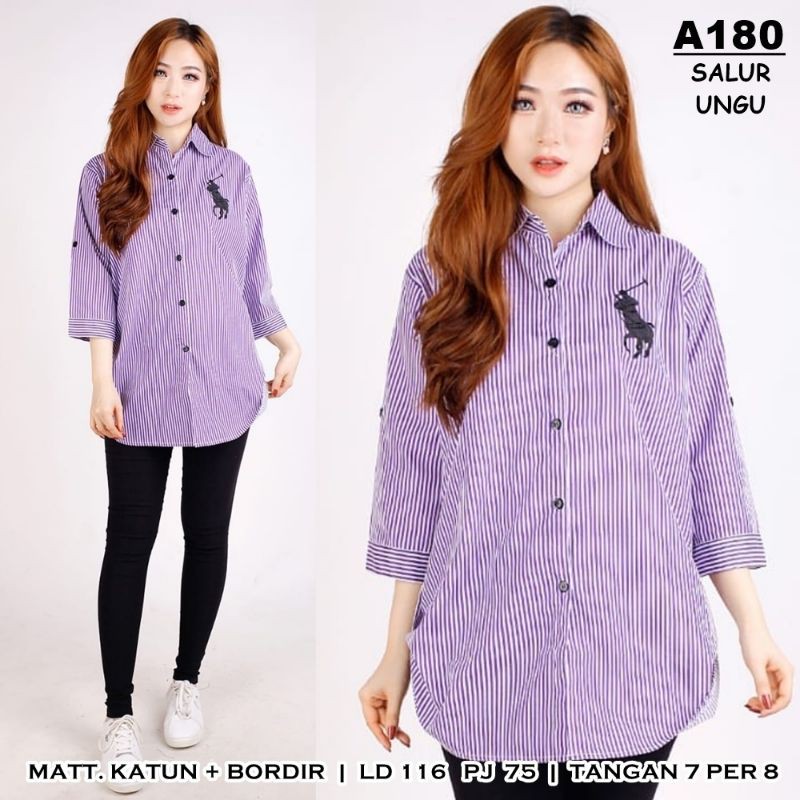 BISA COD KEMEJA POLUR JUMBO LD 116 PJG 75 KK