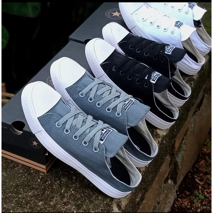 Sepatu slip on sepatu selop sepatu pria wanita sneakers bustong bisa cod