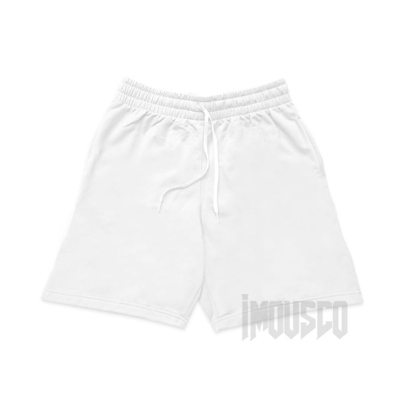 Imous.co Celana pendek Boardshort Boxer Putih Polos