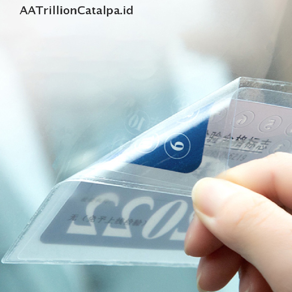 Aatrillioncatalpa Sticker Dekorasi Kaca Depan Mobil ESD Anti Sobek