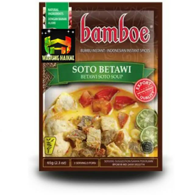 

BUMBU BAMBOE - BUMBU INSTAN SOTO BETAWI