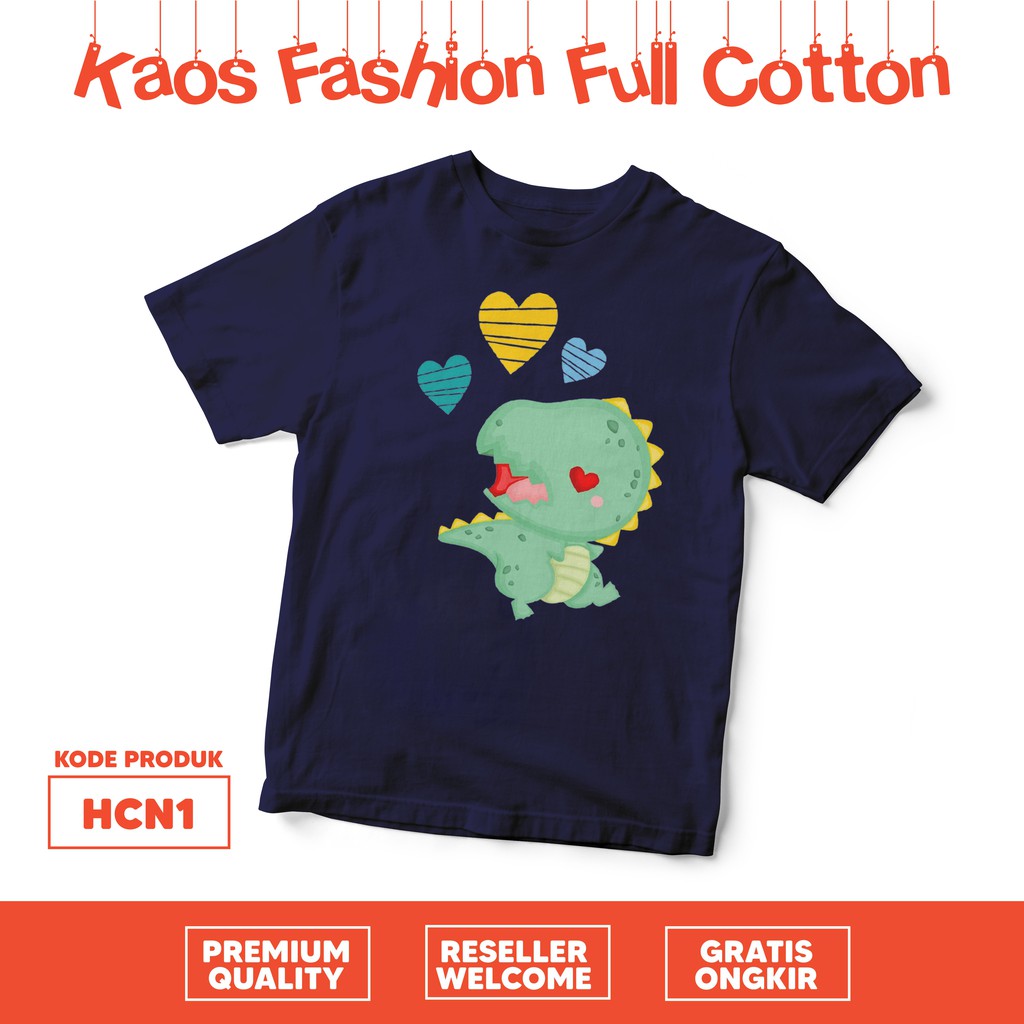 [KAOS ANAK] COOL DINO KAOS ANAK COTTON COMBED HCN