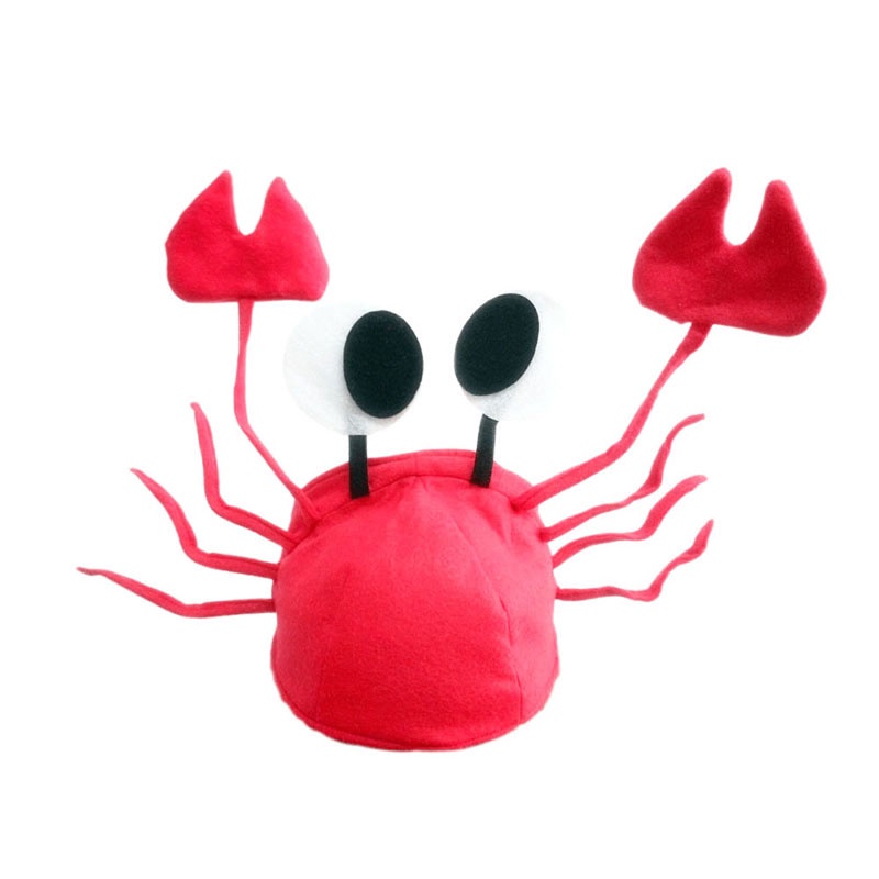 Topi Bentuk Lobster Kepiting Warna Merah Untuk Kostum Halloween