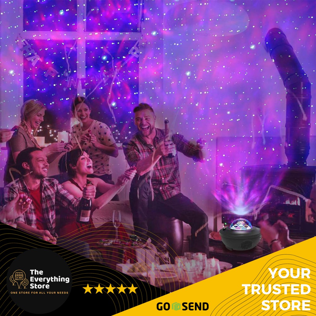 TheEverythingStore Lampu Galaxy Projector Kamar/Lampu Kamar Galaxy