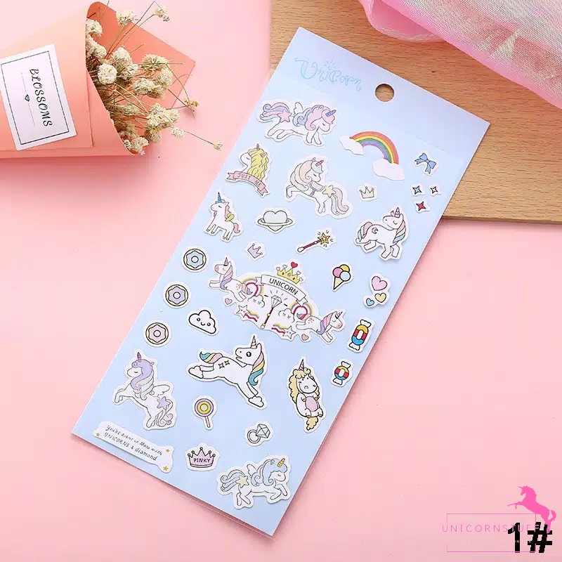 Sticker Unicorn Anak Tempelan Buku Journaling Hias Perempuan Sticker Phone Notebook Student StationeryMy Little Pony My Little Pony