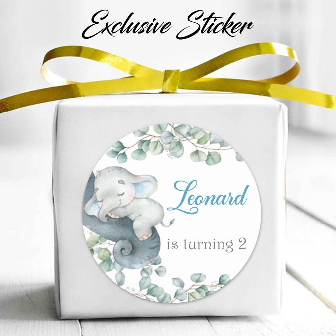 

50 STIKER / STICKER ANIMALS 2-7 ULANG TAHUN / ULTAH / BIRTHDAY