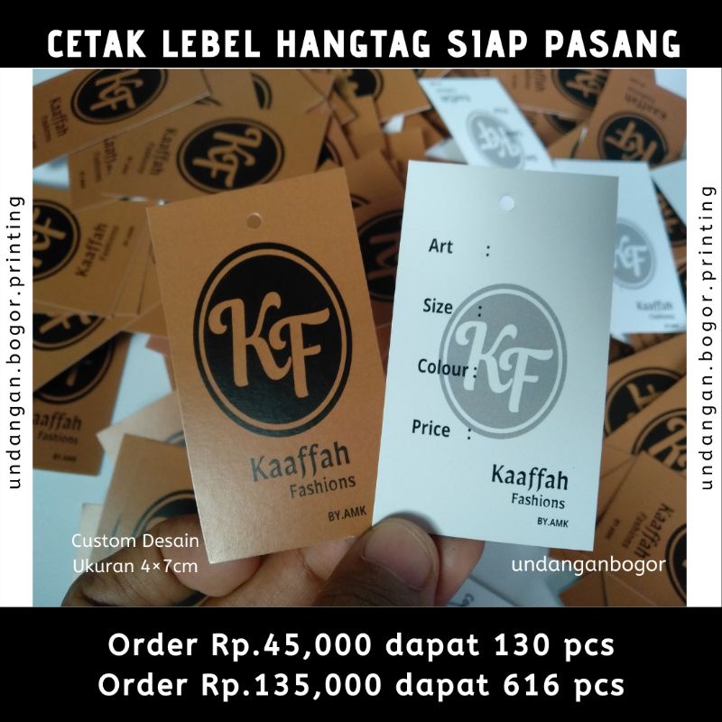 

CETAK HANGTAG FOR PRODUK BAHAN ART CARTON 2 MUKA