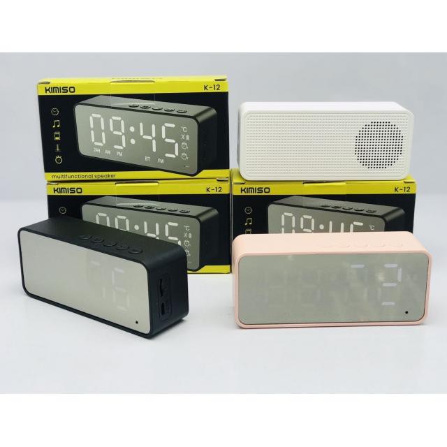 speaker alarm clock radio bluetooth k12