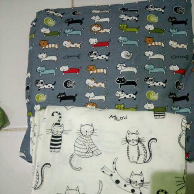Set Sprei Motif Kucing (banyak Motif)