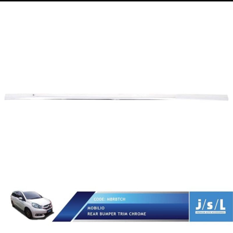 List bumper belakang rear bumper trim chrome  Mobilio chrome jsl