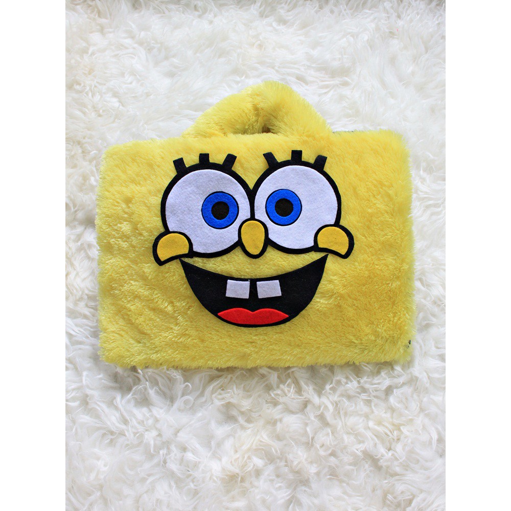 Tas Laptop Spongebob Kuning Bulu Lebat Dan Tipis 10 17 Inch