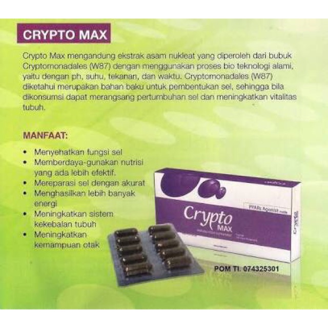 Crypto Max obat kanker cancer diabetes terampuh