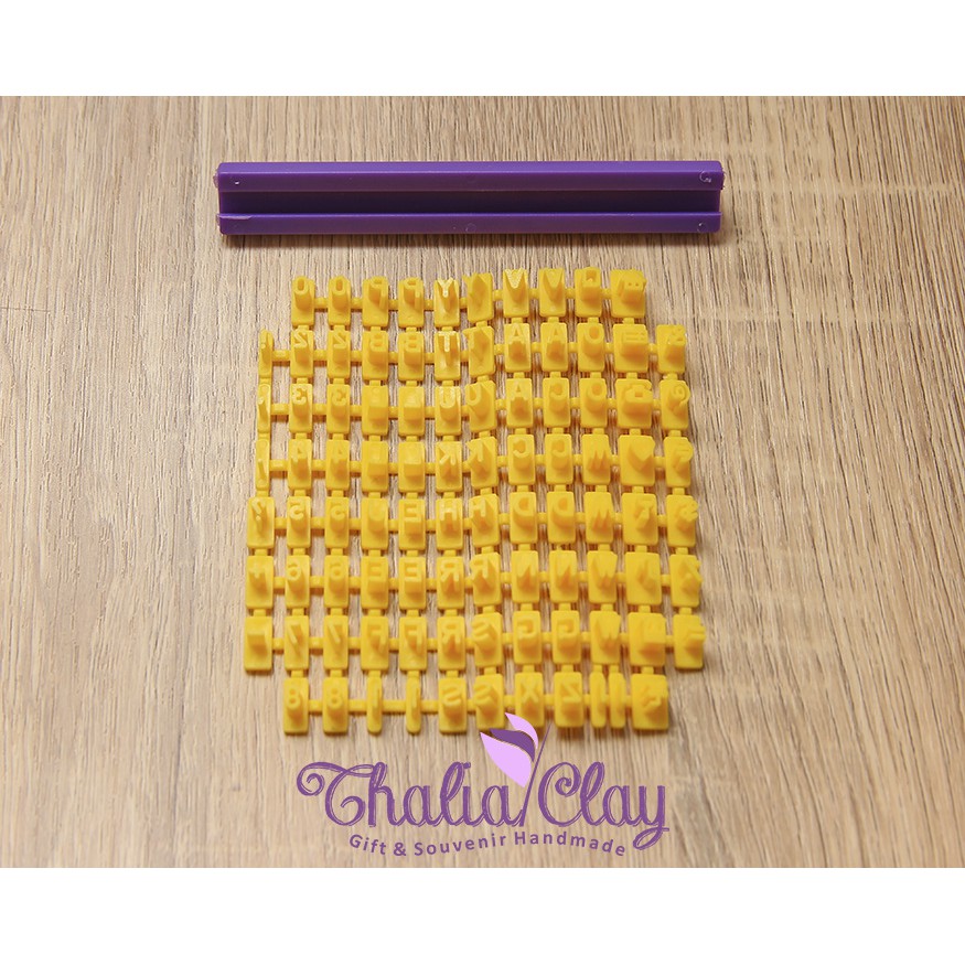 CETAKAN EMBOSS HURUF ANGKA STEMPEL HURUF ANGKA STEMPEL SIMBOL ALAT MODELLING CLAY CAKE DECOR