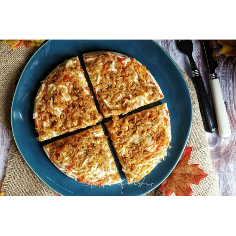 

Pizza mini abon ayam UK diameter 22CM