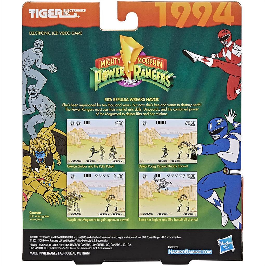 Hasbro Video Game F2837 Power Rangers Edition Tiger Electronics