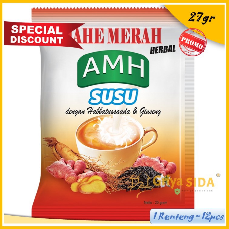 Jahe Merah AMH Susu Amanah Super AMH Susu Harga Grosir Minuman Traditional