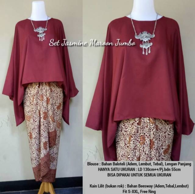 BATWING SET /KEBAYA MODERN /KEBAYA KUTUBARU