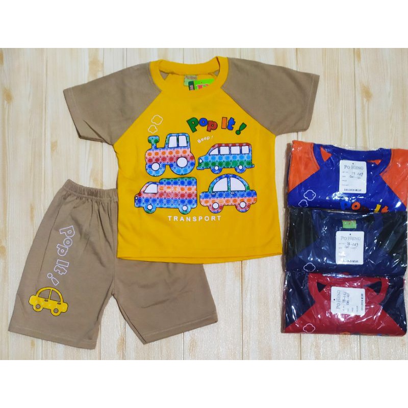 SETELAN BOBOIBOY PREMIUM-SUPERHERO-BAJU ANAK RIKO POP IT/promo-Pop it kimono