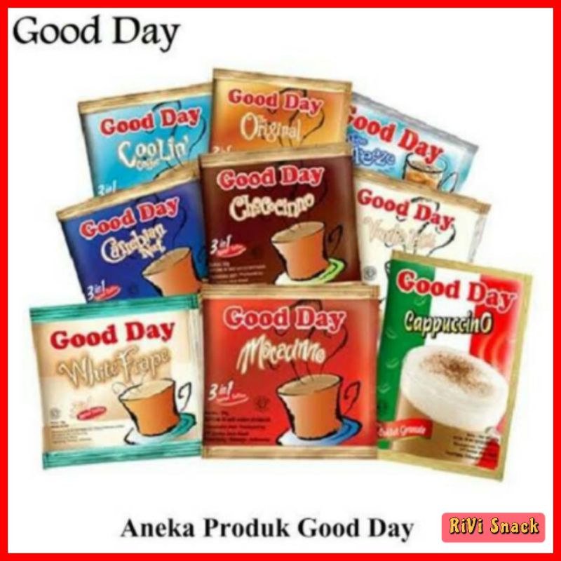 KOPI GOOD DAY CAPPUCINO MOCCACHINO VANILLA LATE / SOUVERNIR HAJATAN