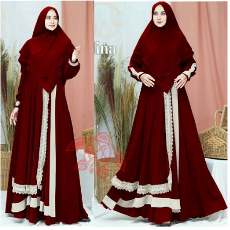 MEDINA Syar'i Terbaru - Gamis Syar'i asdf - Gamis Syar'i Kekinian 2021 - Baju Lebaran Wanita 2021