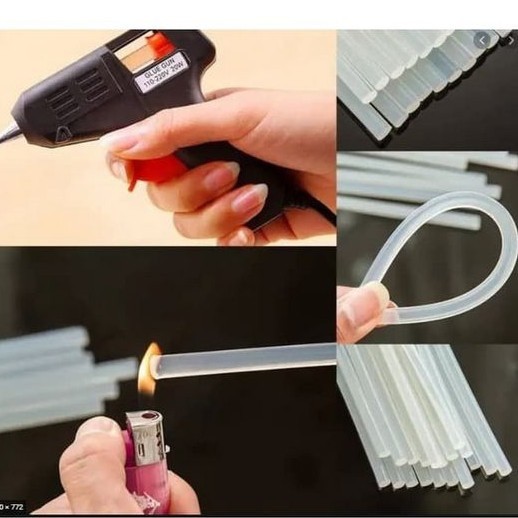 

Isi Lem tembak bening glue gun refill isi ulang lem perekat peralatan alat kantor