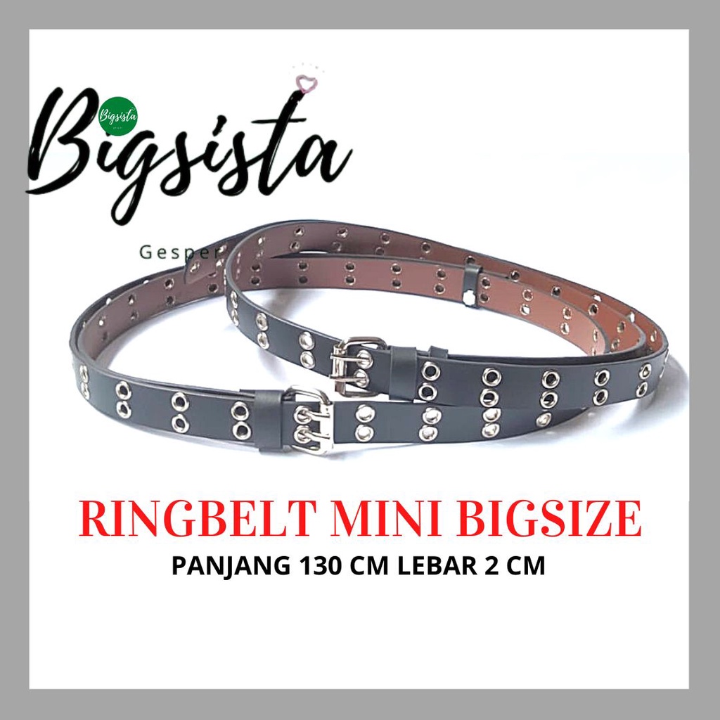 Jumbo Ikat Pinggang Wanita Ringbelt Korea Mini Ukuran Mini Panjang Cocok Untuk Dress Gesper Cewek Ring Belt Bigsize Oversize
