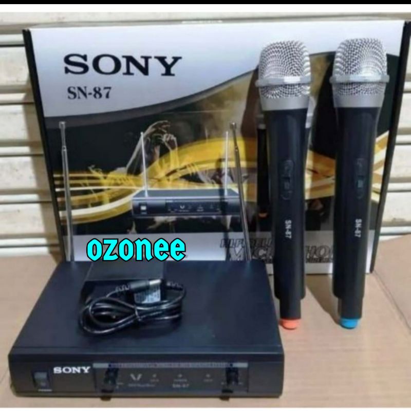 MIC WIRELESS SONY SN 87 MICROPHONE WIRELESS SONY SN87 2 MIC PEGANG