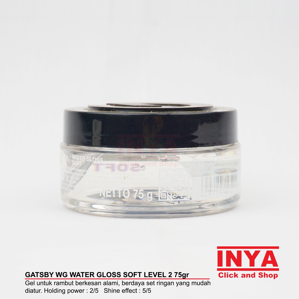 GATSBY WG WATER GLOSS SOFT LEVEL 2 HAIR GEL 75gr