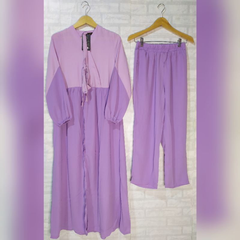 Setelan gamis celana by Extu