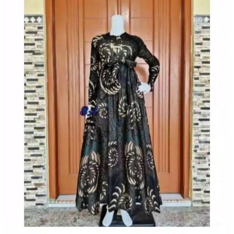 GAMIS BATIK MANGGAR,SEKAR,CANTIK, KUBIS,KUPU,PADI,DAUN/COD-Puser ijo