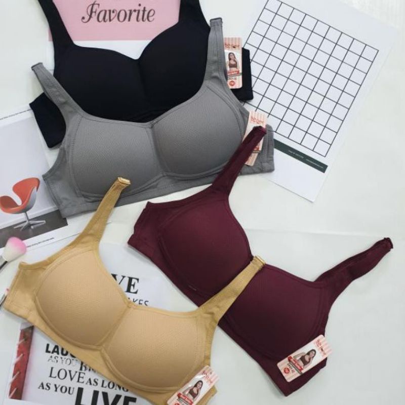 Bra/Bh elena 24013 cup C,busa tipis dan kait 3,size 34, 36, 38,40