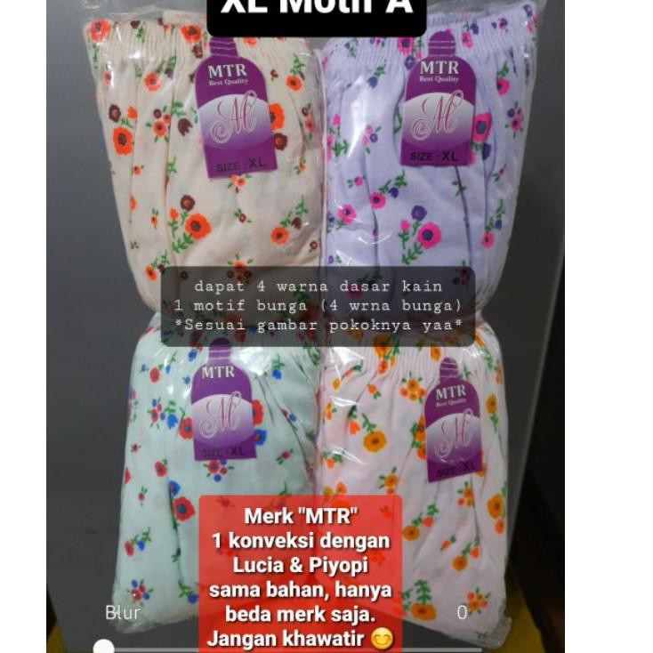 ✤ Celana Dalam Wanita/CD Wanita Motif Bunga Murah Konveksi Langsung Grosir Lusinan XXL CD ➫