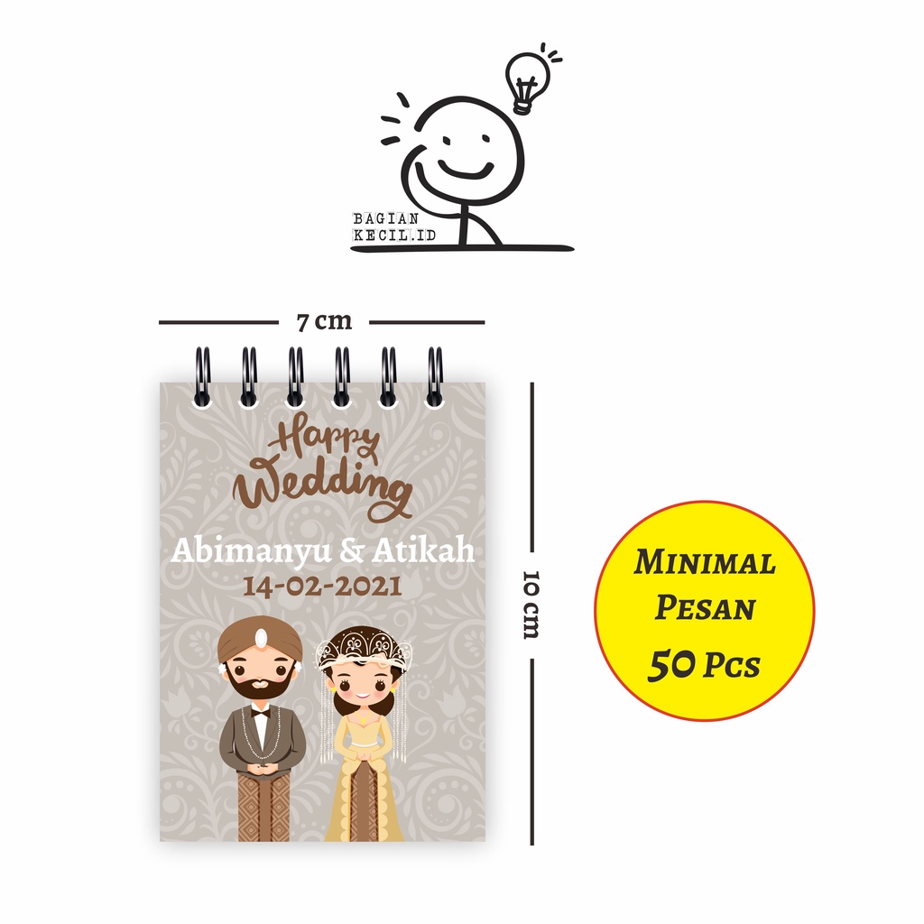 

BUKU SAKU / NOTEBOOK CUSTOM TEMA KARTUN