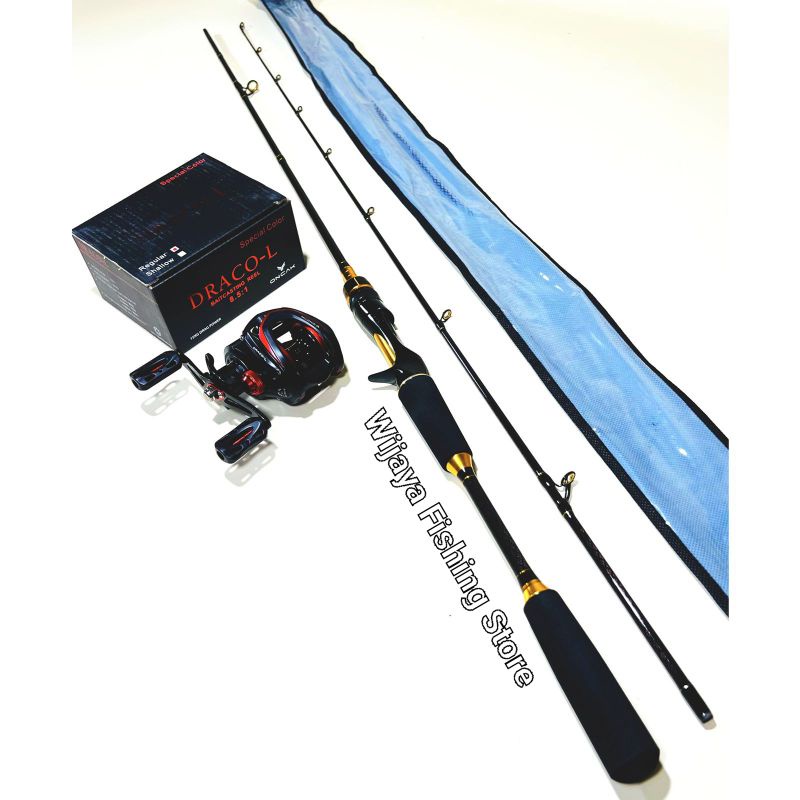 Set Joran BC Casting Oncak Baltic 180 dan Reel BC Oncak Draco L FREE PE