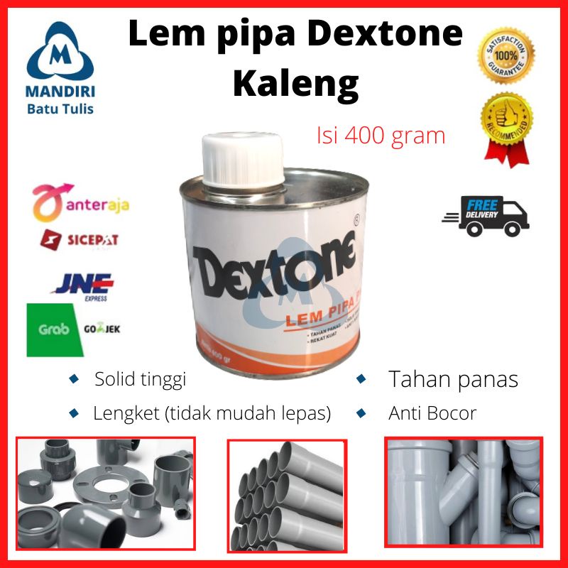 

Lem Pipa Dextone Kaleng 400gr - Lem Pipa Kuas Koas / Bukan Isarplas