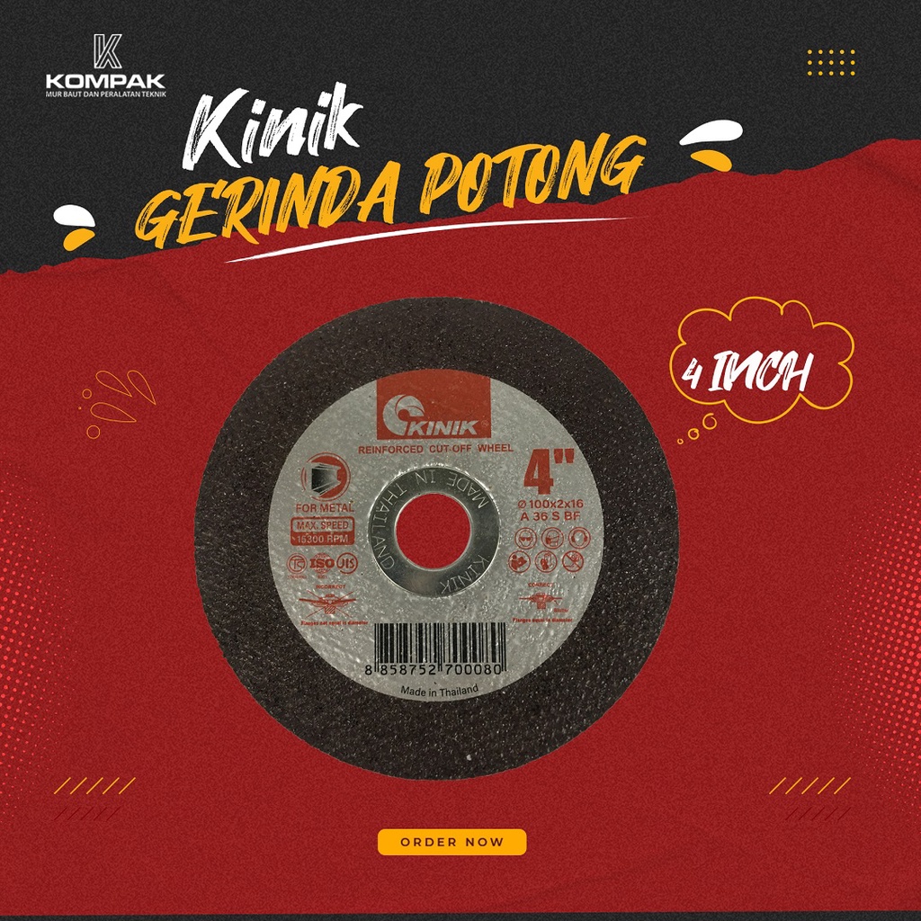 KINIK BATU POTONG GERINDA 4 INCH Batu Gerinda Potong 4” inch Kinik