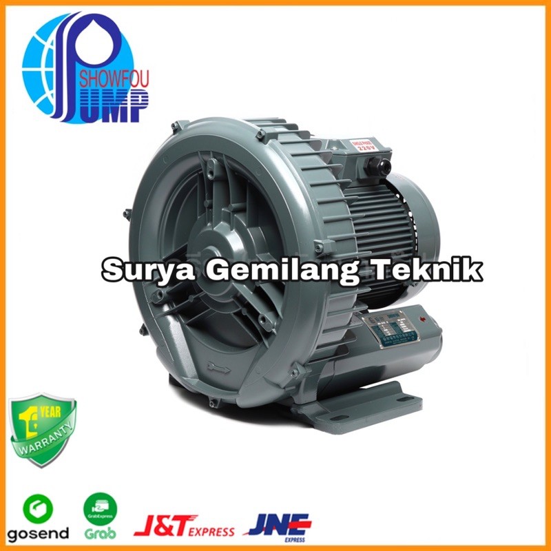 Ring Blower Vortex Showfou BS-0512 220V Centrifugal Ring Blower Taiwan