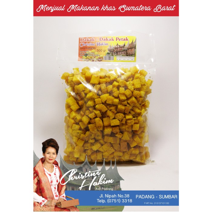 

Keripik / Kripik / Kerupuk Dakak Dakak Cancang Kotak Christine Hakim - 500 gr