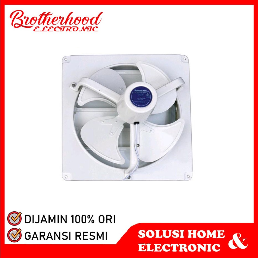(BISA COD) PANASONIC EXHAUST FAN / HEXOS DINDING FV-40AFU / FV 40AFU / KIPAS ANGIN DAPUR(16 INCH) GA