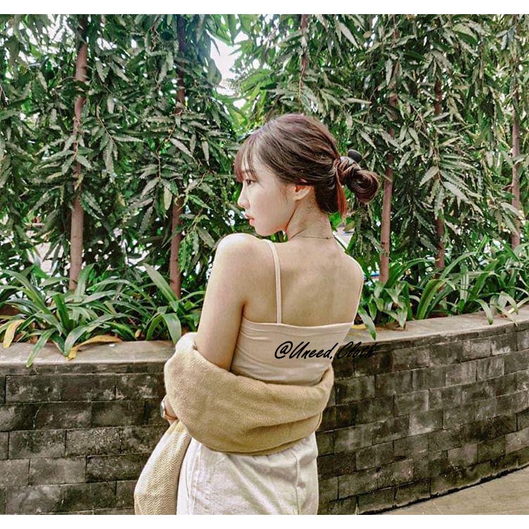Uneed Cloth / SQUARE CAMISOLE / CROP TANKTOP / TANK TOP WANITA POLOS / TANGTOP BRA ATASAN LOLY-7