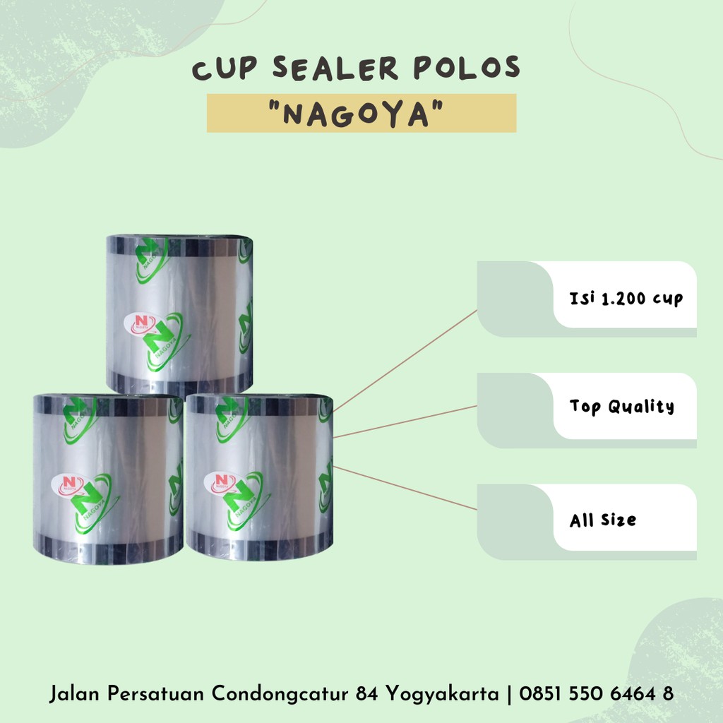 PLASTIK LID CUP SEALER CUP POLOS 1200 CUP