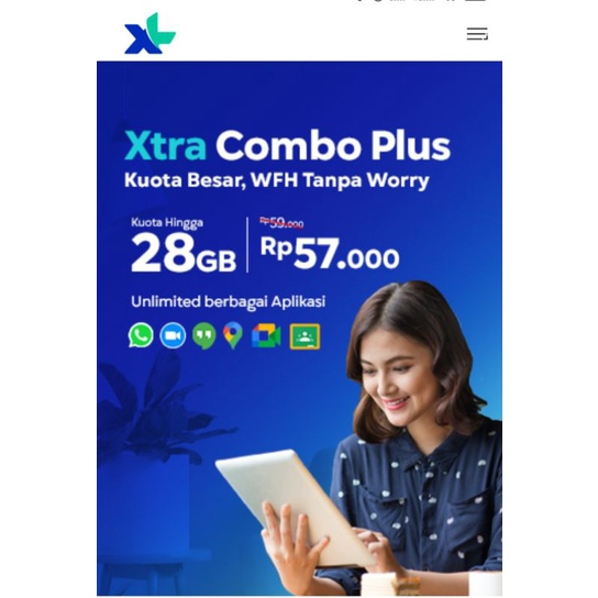 PAKET DATA INJECT KUOTA XL XTRA COMBO PLUS