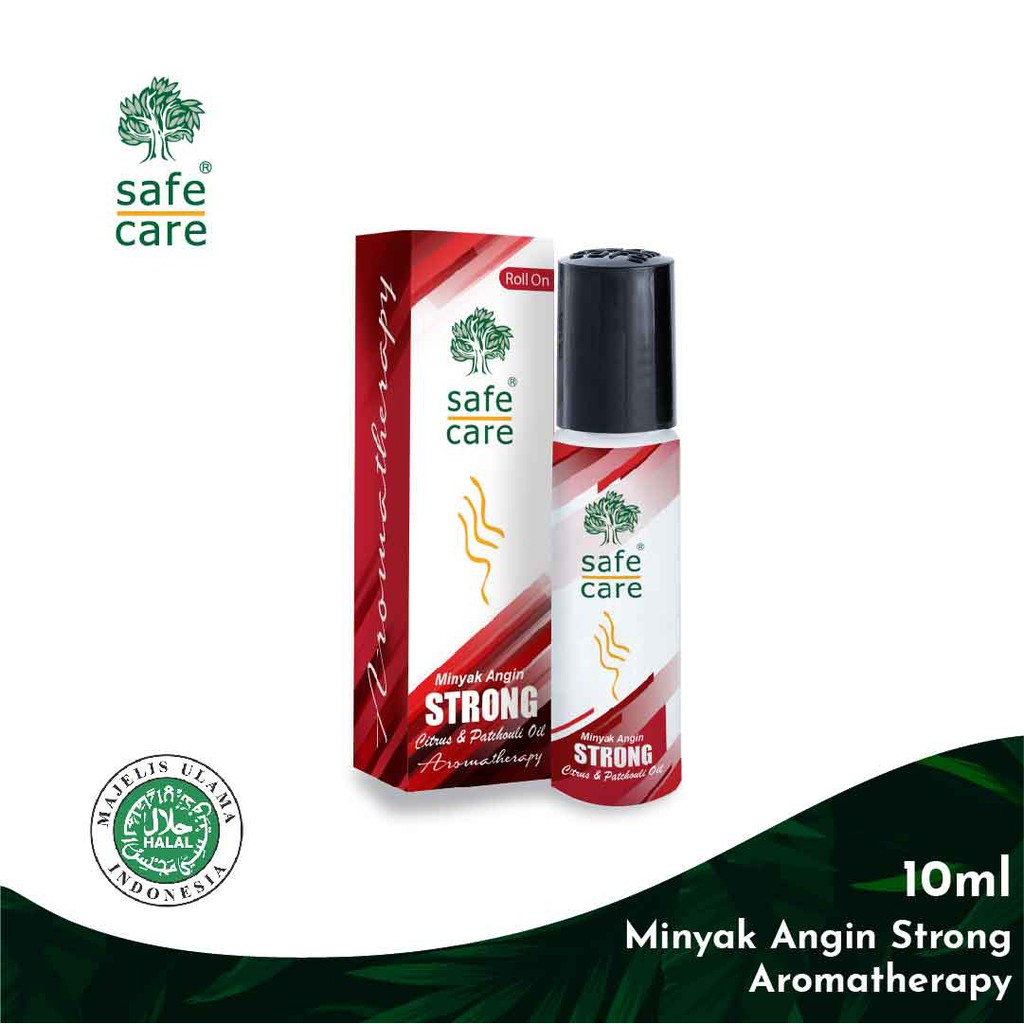 Safe Care Minyak Angin Aromatherapy Roll On 10 ml / Safe Care Minyak Angin Aromatherapy Strong Roll On 10 ml
