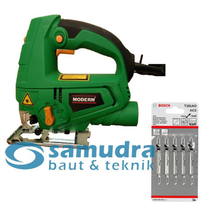 DISKON BESAR MODERN Mesin Jigsaw Laser M-2200L & BOSCH T 101 AO Mata Gergaji Kayu
