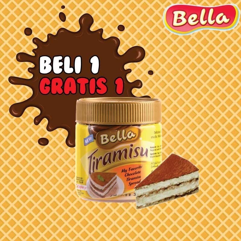 Bella Spread - Selai Keju -Tiramisu-  Chocolate - Chasew Nut