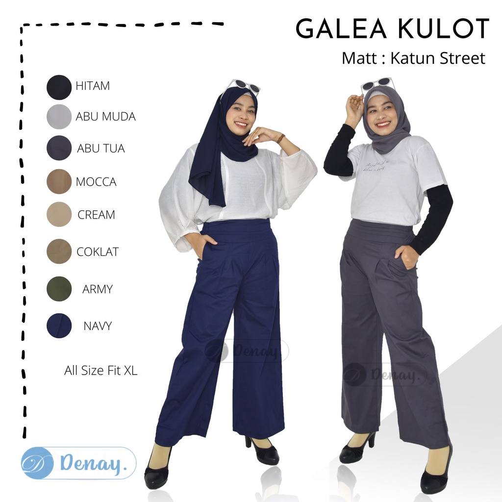 ROK CELANA WANITA SIZE JUMBO BAHAN KATUN STREET - BAWAHAN KEKINIAN - FASHION MUSLIM-8