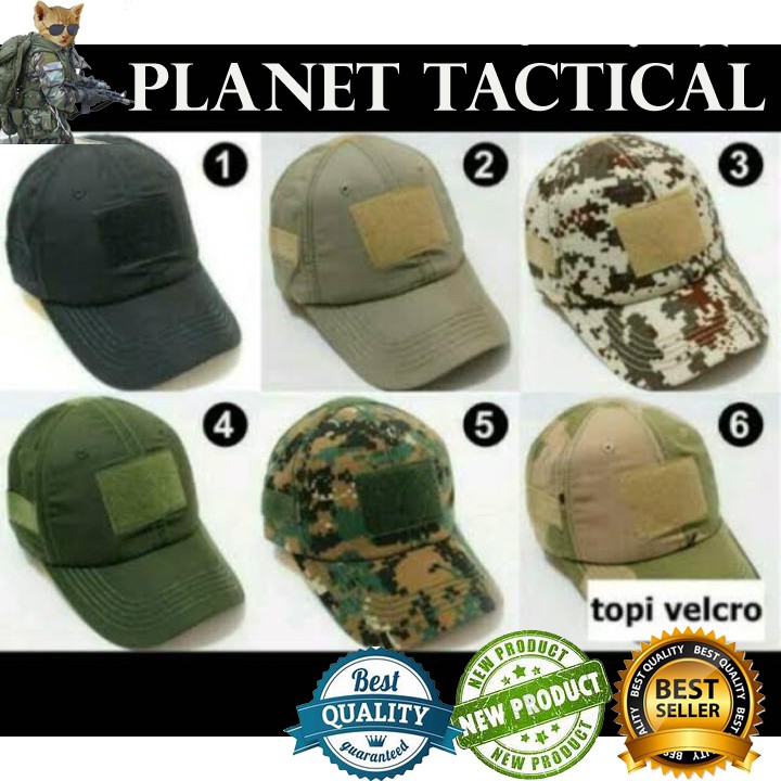 TOPI LORENG ARMY VELCRO TACTICAL GROSIR