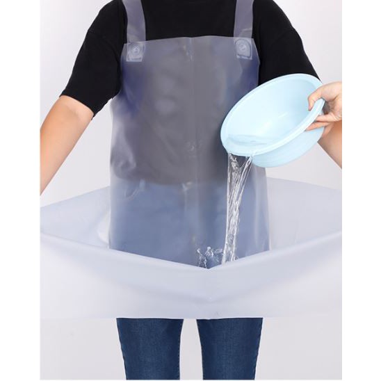 Apron PVC Waterproof Oil Proof Panjang Anti Air Celemek Karet