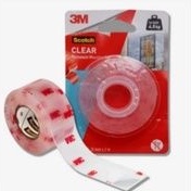 

3M scotch clear mounting tape double tape bening